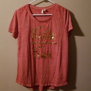 Faith over Fear burnout tee